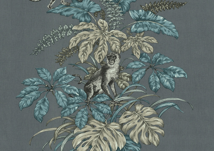 Monkeying Around, Mineral - Roman Blind - Image 6